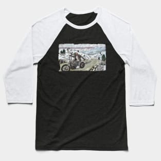 Biker Samurai Baseball T-Shirt